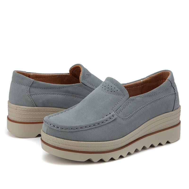 Wide Feet Orthopedic Suede Leather Shoes For Women