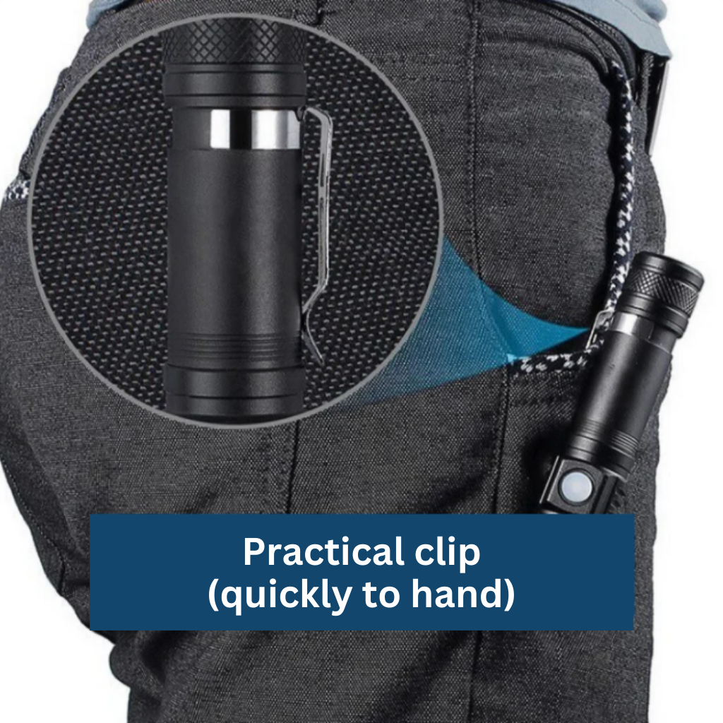 Ultra-Bright Mini LED Flashlight Rechargeable Waterproof