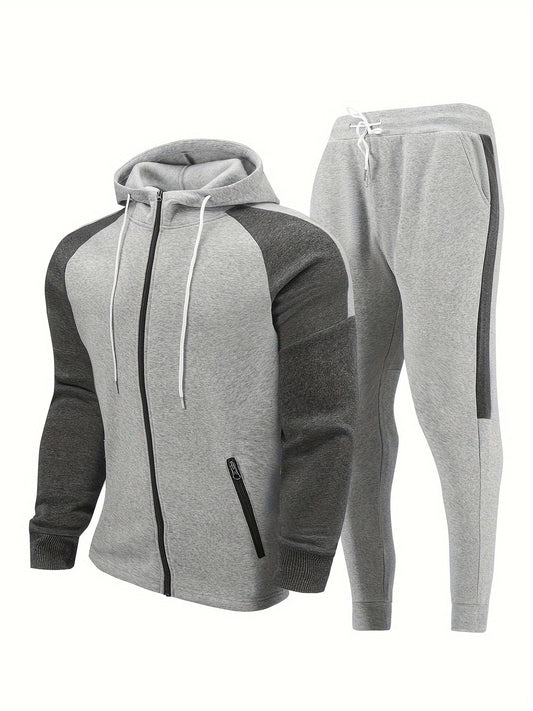 Soft Athletic Mens Tracksuit with Hood and Pants - OutfitLondon