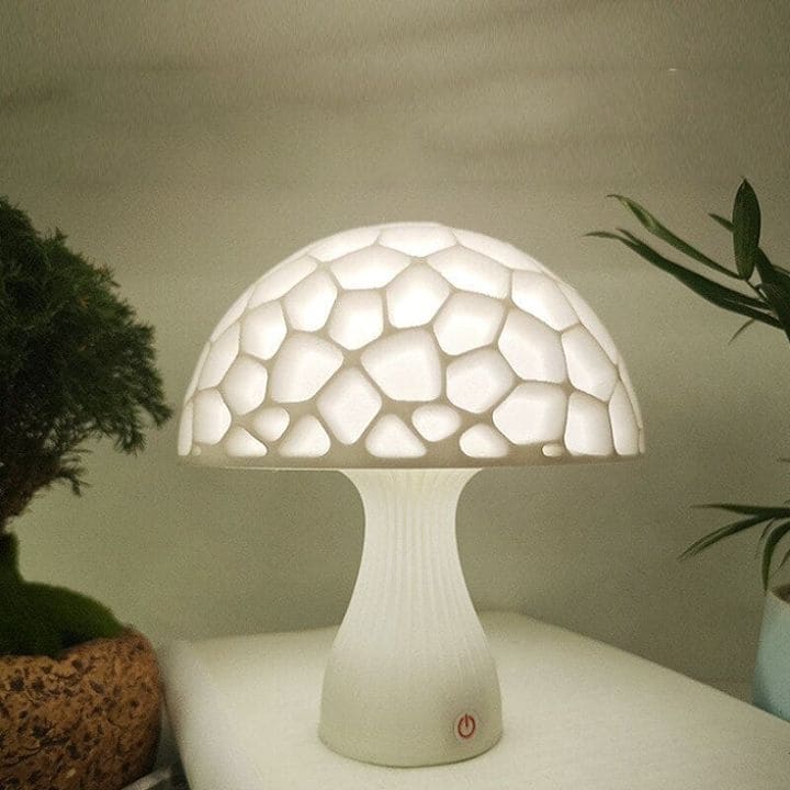 The 3D Printed Silicone Designer Mushroom Lamp