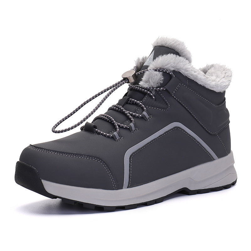 Winter Snow Hiking Boots Warm Faux Fur Lined Anti-Slip Trekking Boots Unisex