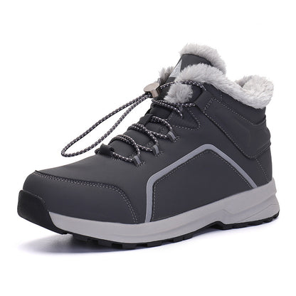 Winter Snow Hiking Boots Warm Faux Fur Lined Anti-Slip Trekking Boots Unisex