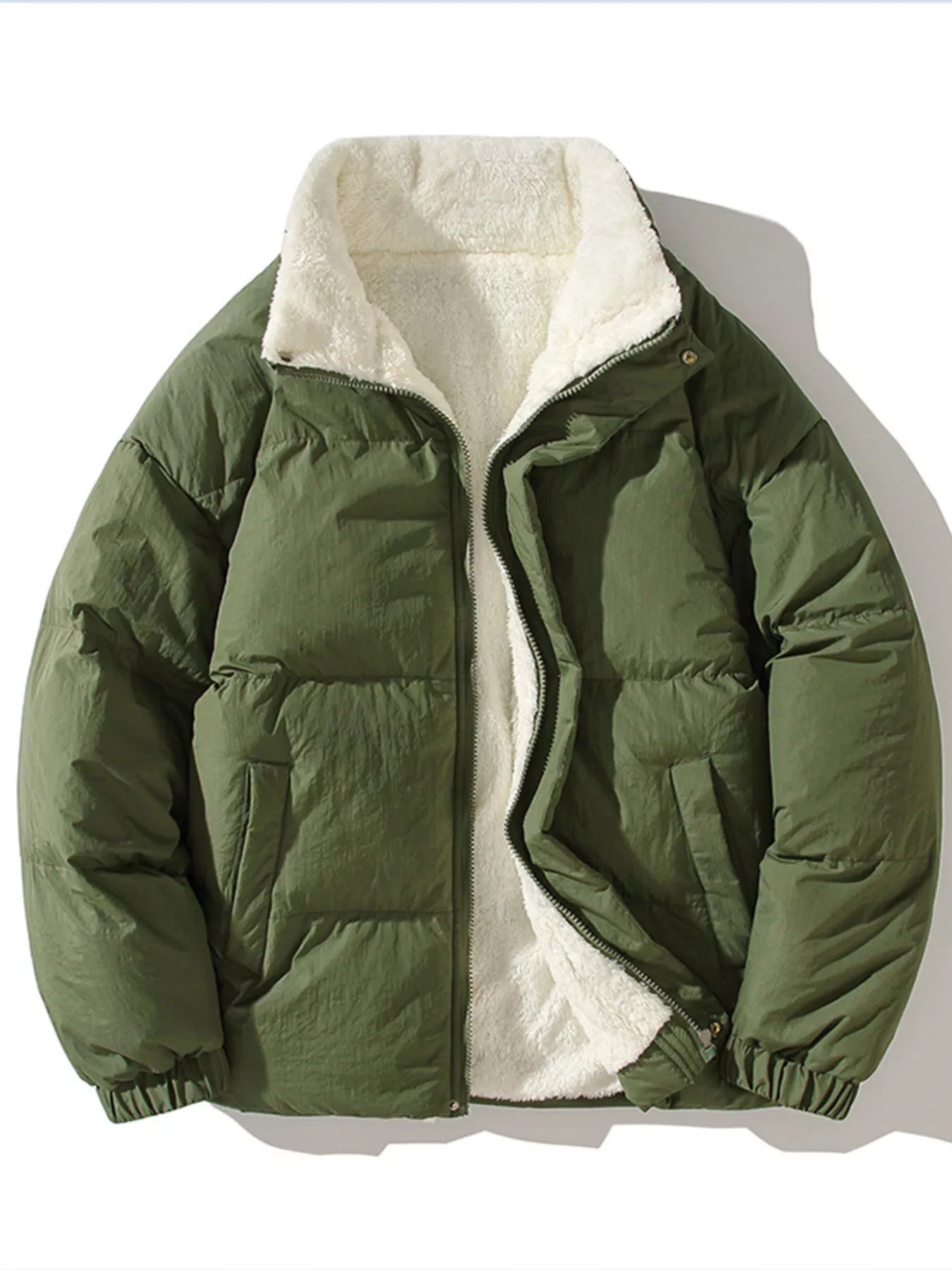 Men's XL Warm Padded Fleece Jacket Coat