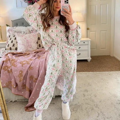 Soft Holiday Plaid Pajama Set