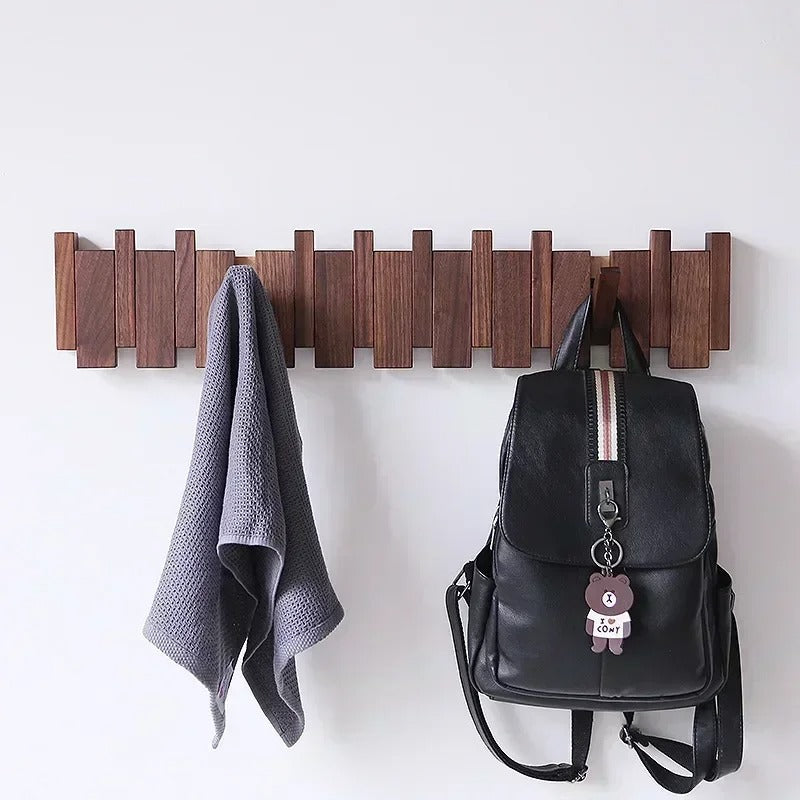 Space Saving Wall Mounted Coat Hook Shelf - OutfitLondon