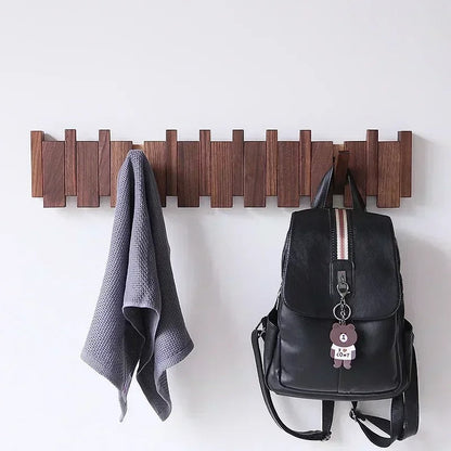 Space Saving Wall Mounted Coat Hook Shelf - OutfitLondon