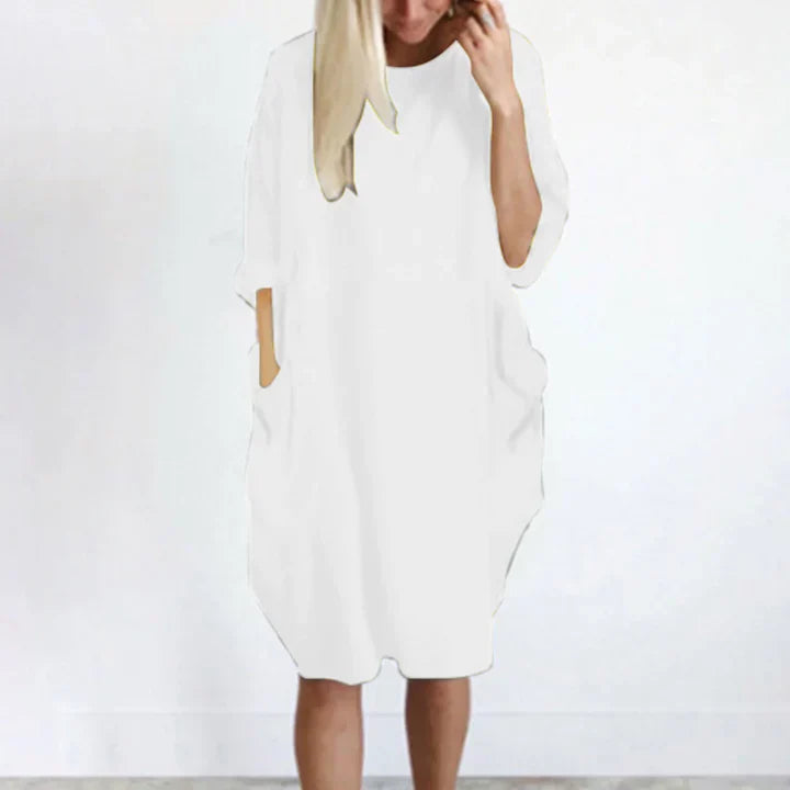 Relaxed Fit Sundress with Pockets for Ladies