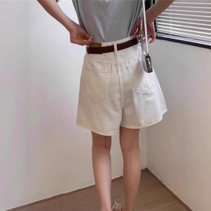 Women's Casual Cotton Cropped Relaxed-Fit Bermuda Shorts