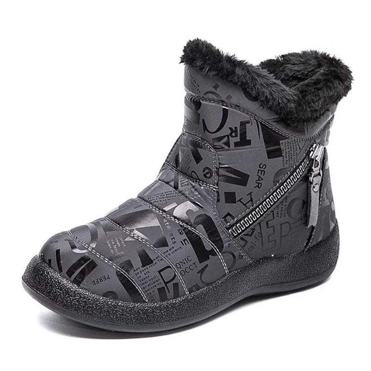 Stylish Women's Snow Boots with Fun Prints