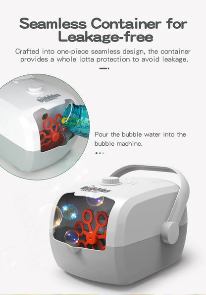 High Power Bubble Machine Automatic For Kids Parties