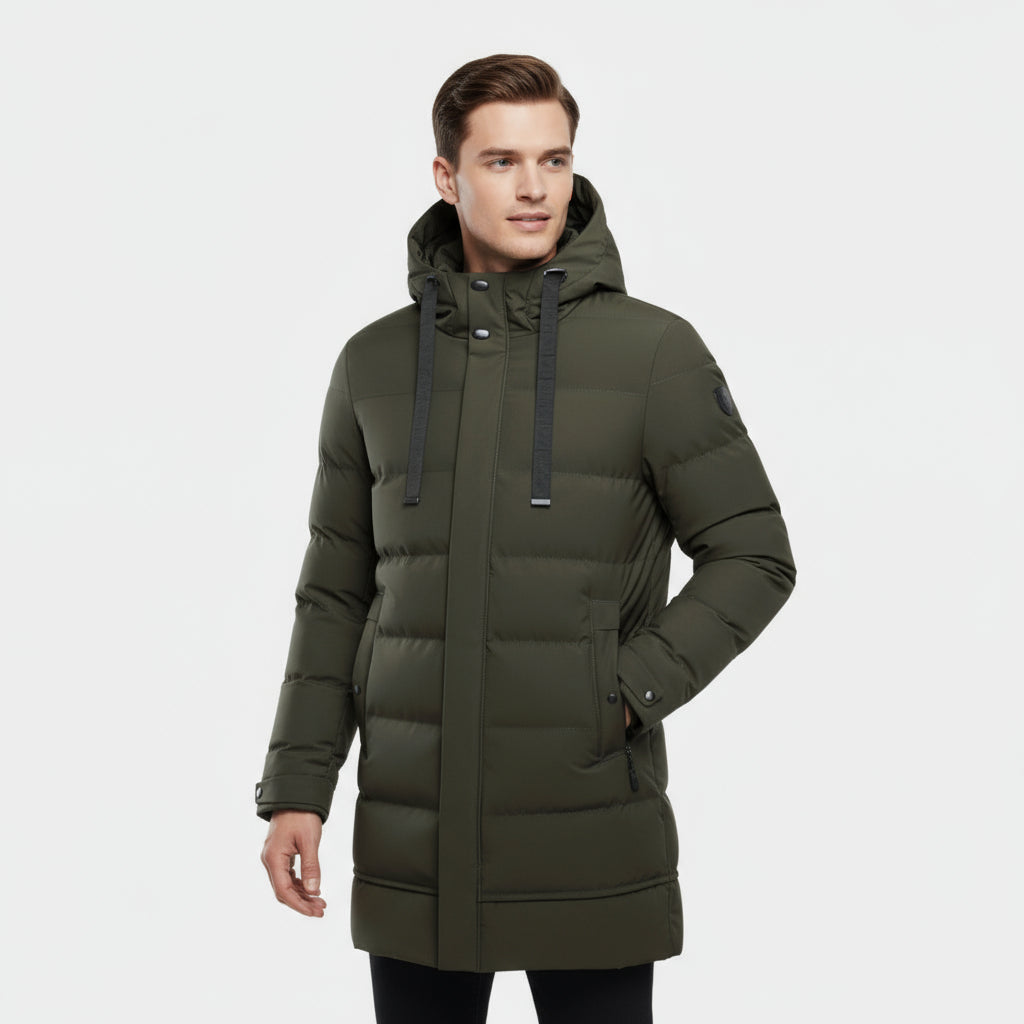 Insulated Mens Waterproof Snow Jacket Parka Coat