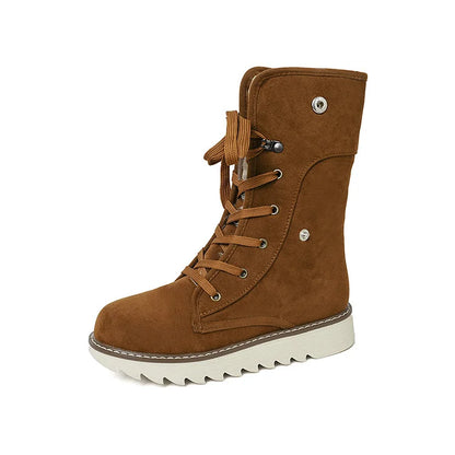 Comfy Women's Ankle Boots - Insulated Lace Up Design
