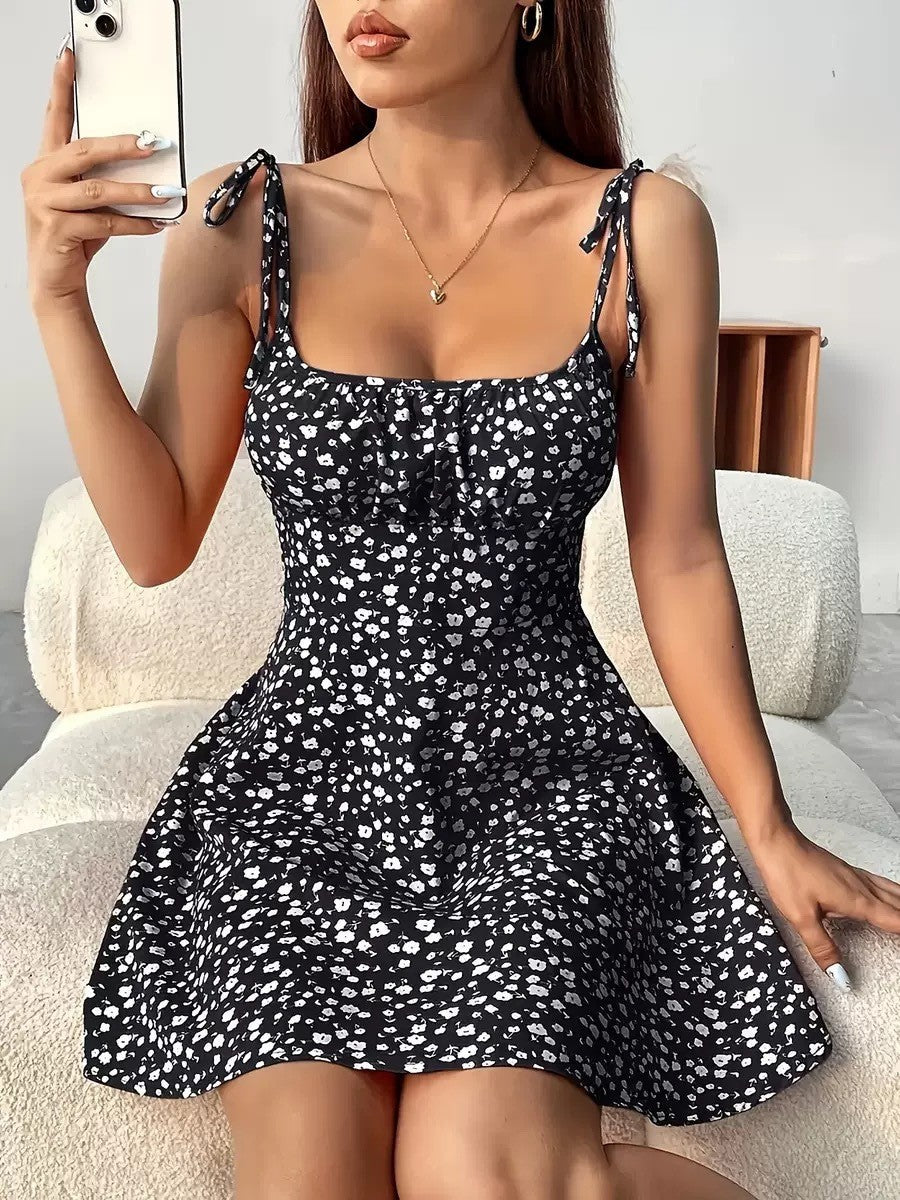 Women's Casual Floral Print A-Line Dress