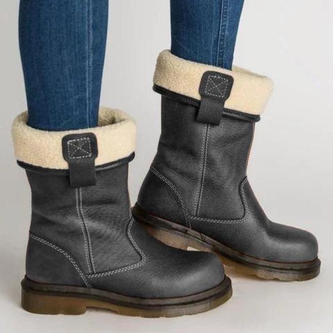 Compact Leather Ankle Boots for Women