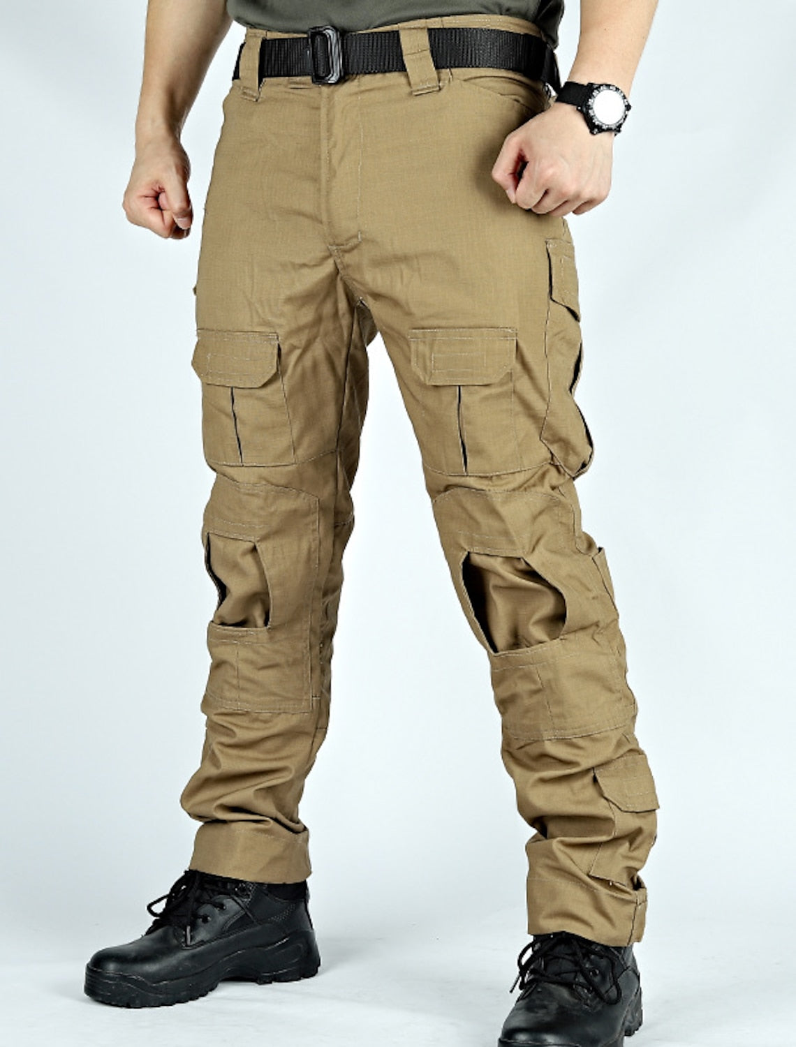 Men's Cargo Pants Pocket Plain Camouflage Comfort Breathable