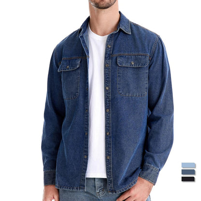 Classic Casual Mens Cotton Shirt - OutfitLondon