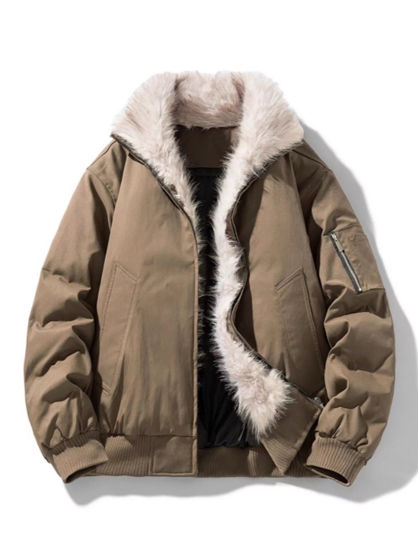 Big Mens Padded Zip Jacket