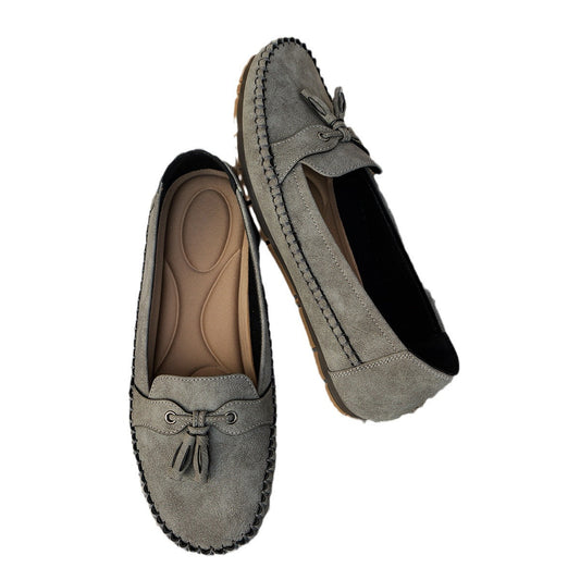 Vintage Loafers – Orthopedic Comfort, Bow Detail, Non-Slip Sole