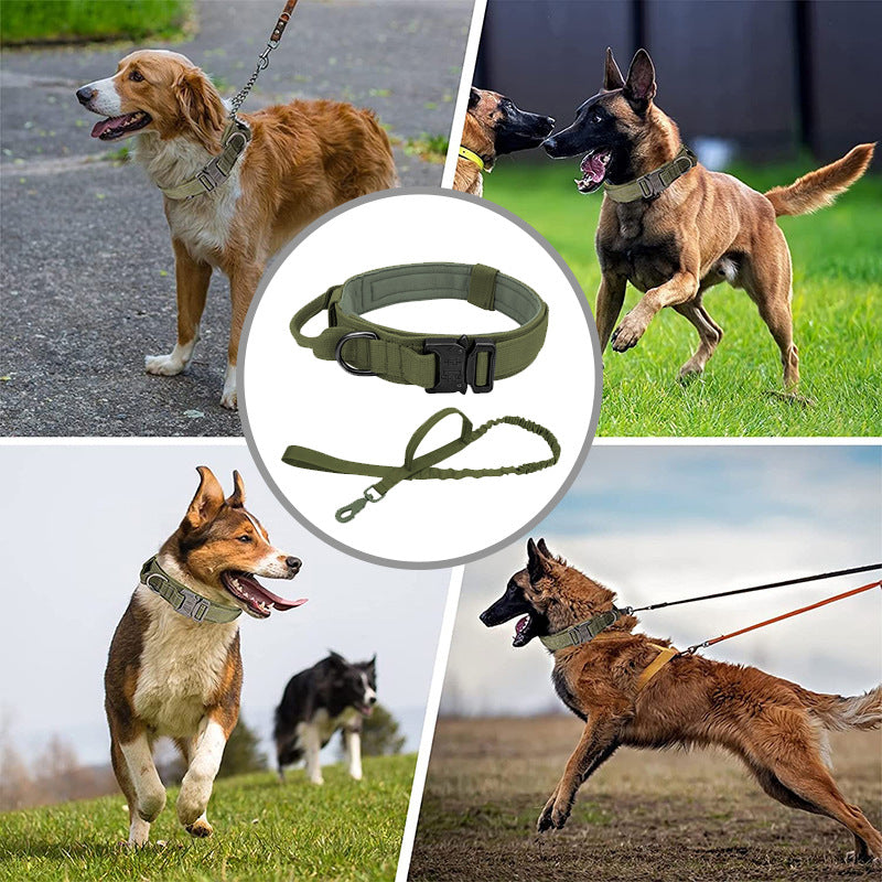 Tactical Dog Collar Military Adjustable Nylon