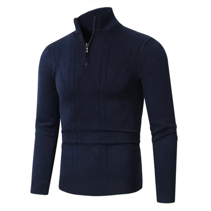 Breathable Crew Neck Knit Sweater Men