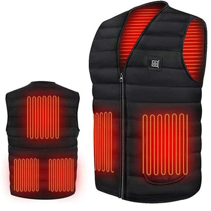 Heated Jacket Men Women Heating Coat Warm Winter Vest Electric USB Jacket Thermal