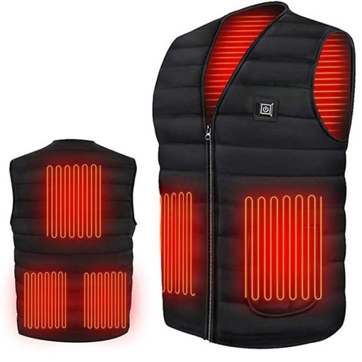 Heated Jacket Men Women Heating Coat Warm Winter Vest Electric USB Jacket Thermal