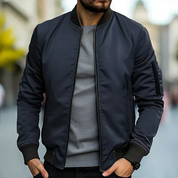 Classic Casual Bomber Coat - OutfitLondon