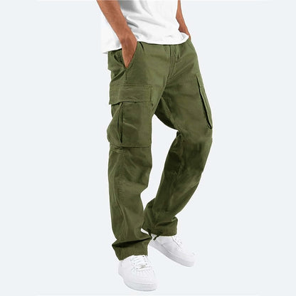 Men's Cargo Tactical Pants Joggers Trousers Drawstring Elastic Waist Multiple Pockets Comfort Breathable