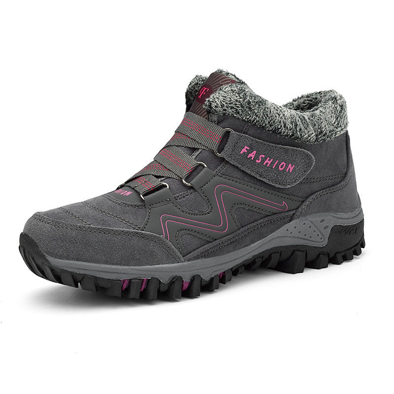 Orthopedic Shoes Anti-collision Velcro Hiking Ankle Sneakers Suede Outdoor