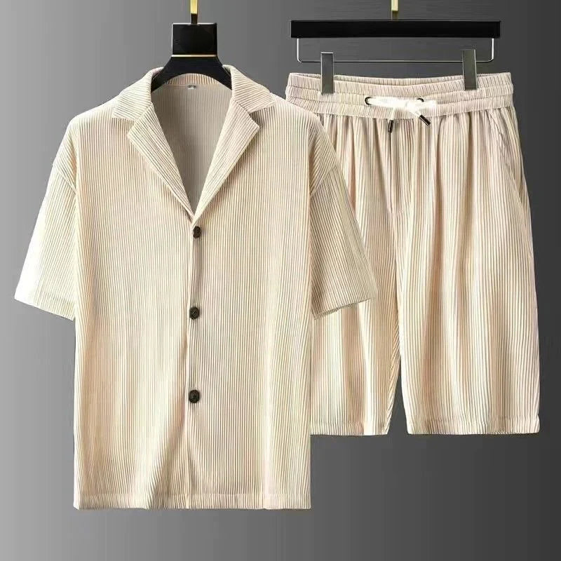 Relaxed 2 Piece Outfit with Embellished Top and Shorts