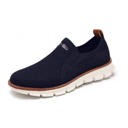 Soft Slip-on - Elastic Fit Lightweight Blue Shoes - OutfitLondon