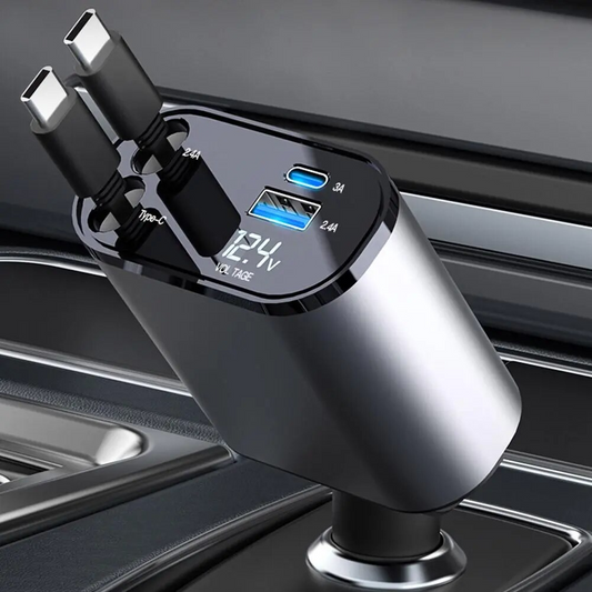 Quick 4-Port USB Car Charger Plug - OutfitLondon
