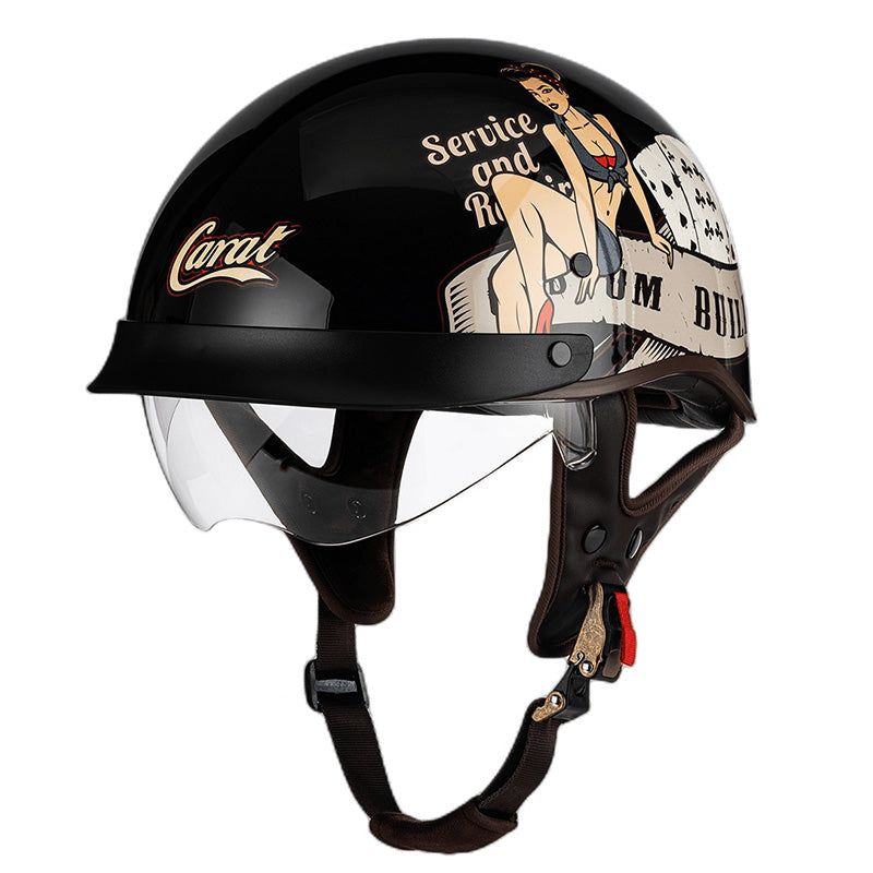 Slim Street Bike Half Face Helmet Easy Release