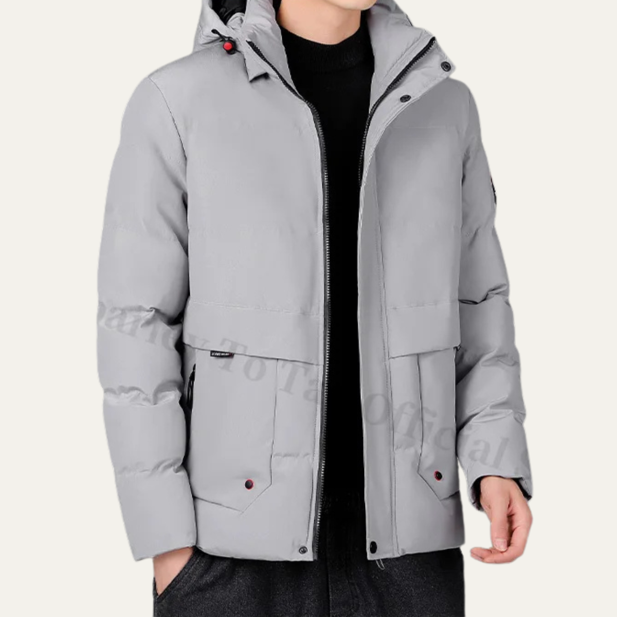 Thick Insulated Men's Hooded Puffer Coat