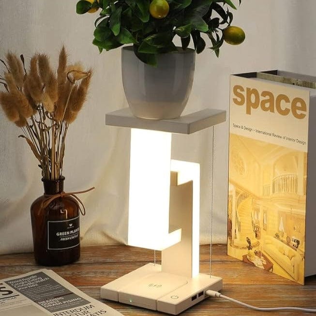 Floating LED Night Light with Wireless Charger