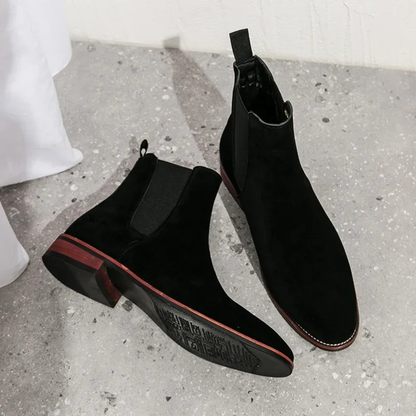Luxury Suede Chelsea Ankle Boots for Men