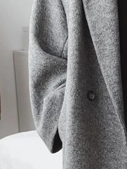 Relaxed Fit Women's Long Coat