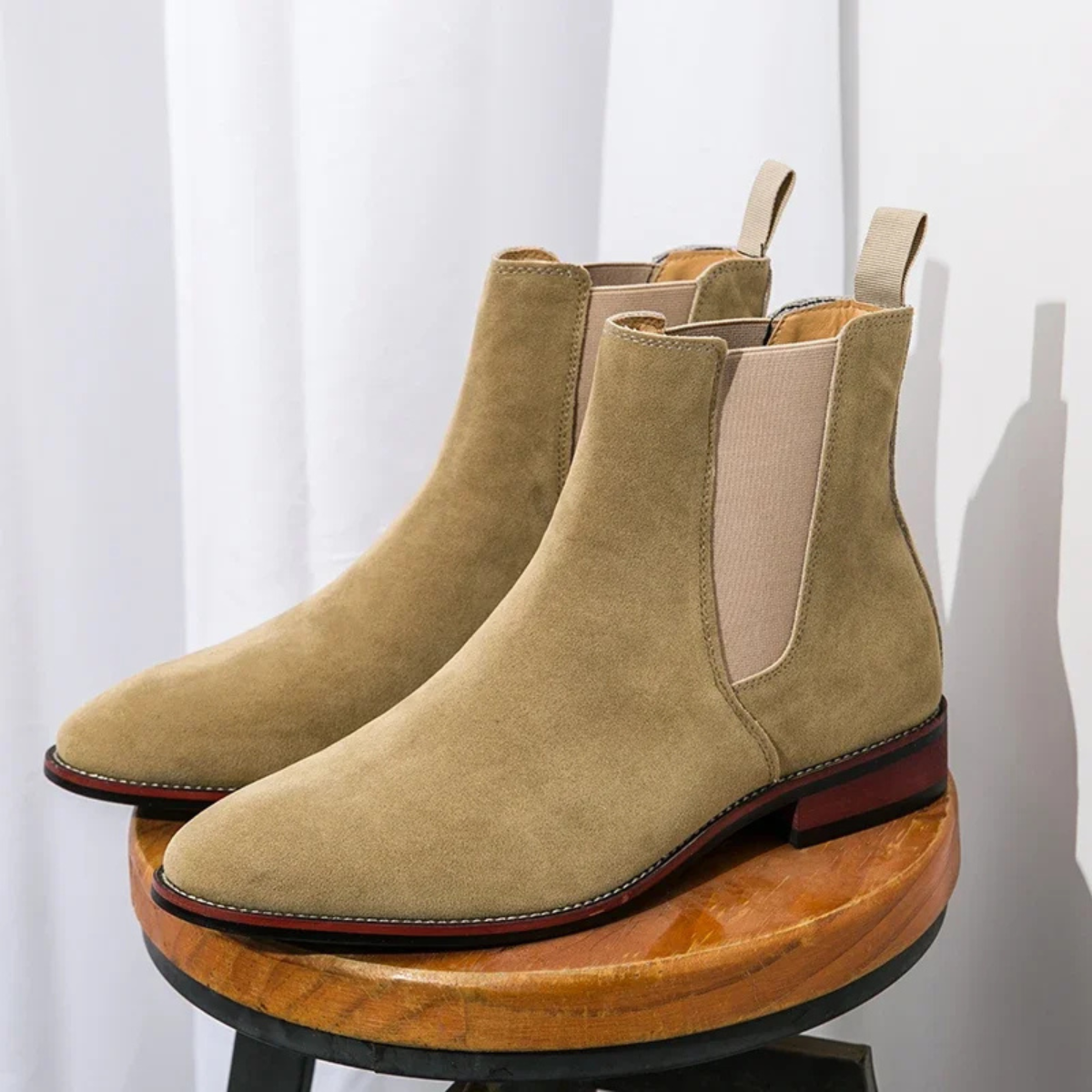 Luxury Suede Chelsea Ankle Boots for Men