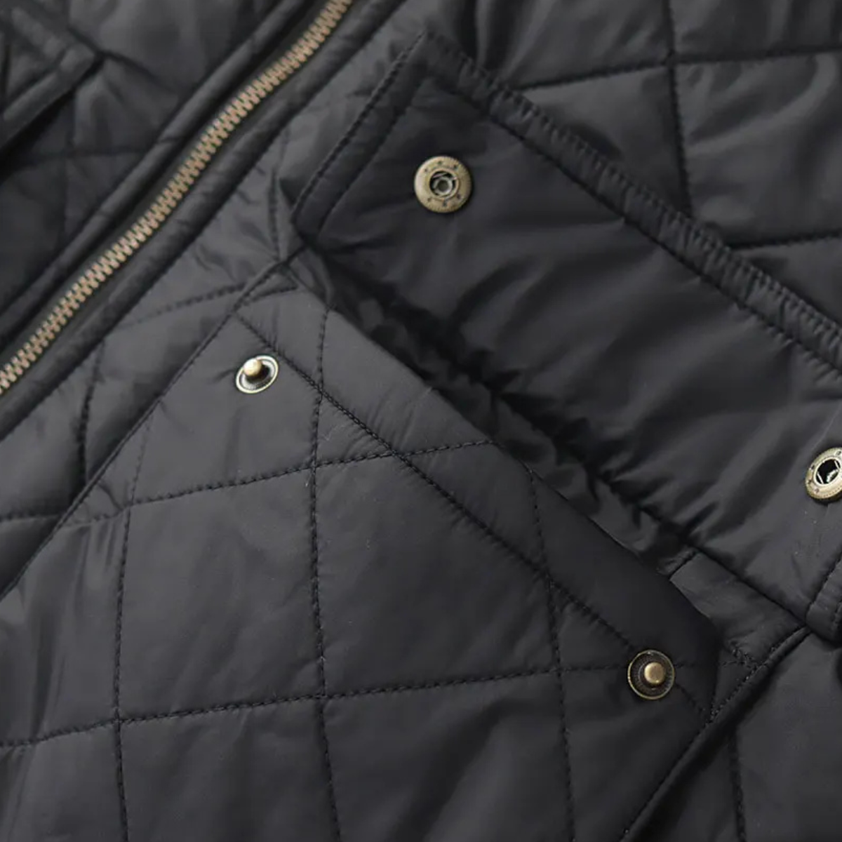 Classic Men's Quilted Bomber Winter Coat