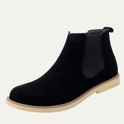 Classic Men's Suede Zip Chelsea Boots