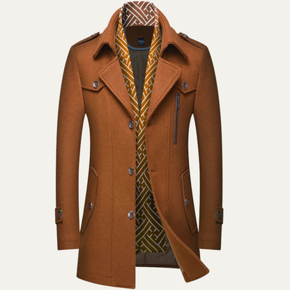 Classic Men's Water Resistant Trench Coat