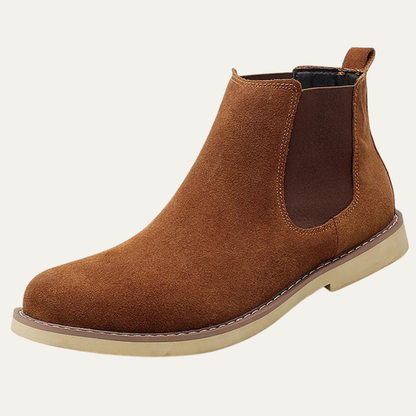 Classic Men's Suede Zip Chelsea Boots