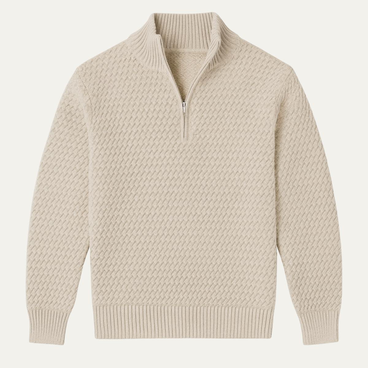 Premium Men's Quarter Zip Sweater - OutfitLondon
