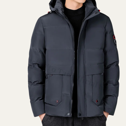 Thick Insulated Men's Hooded Puffer Coat
