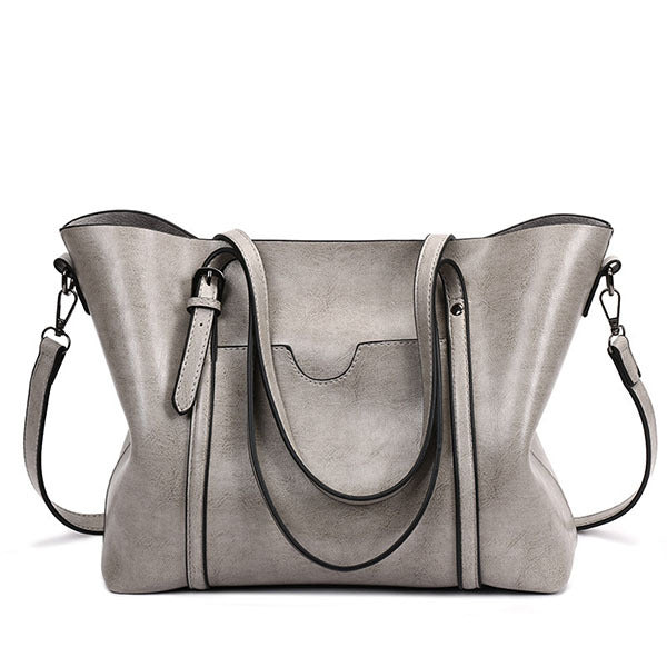 Luxury Leather Tote Handbag