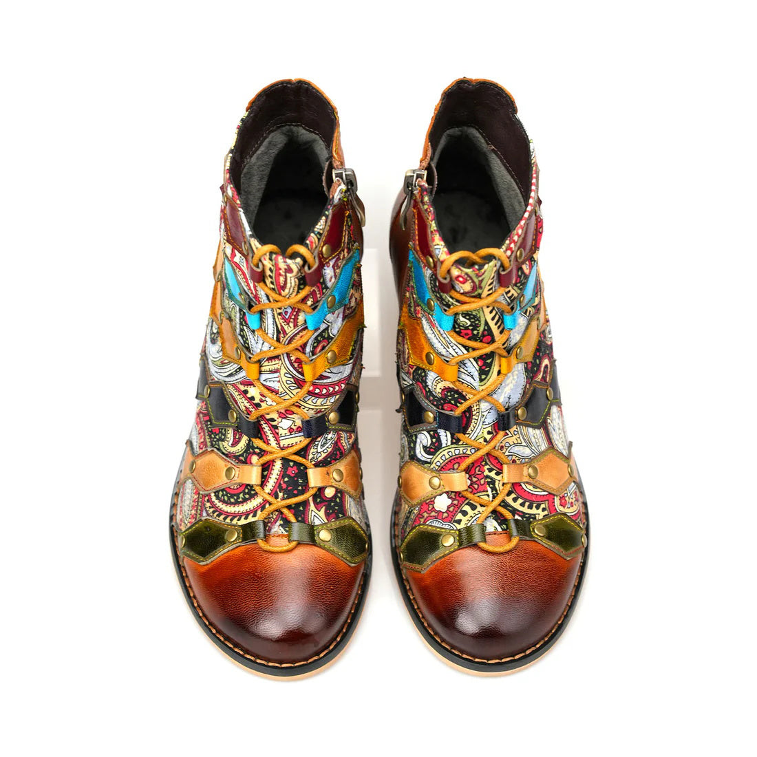 Vintage Handmade Romantic Exquisite Ankle Boots