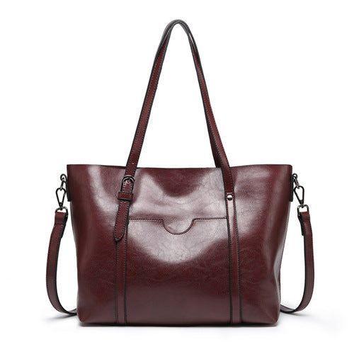 Luxury Leather Tote Handbag