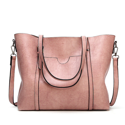 Luxury Leather Tote Handbag