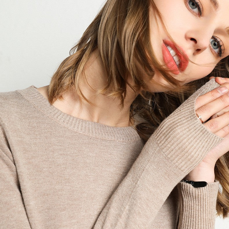 Soft Crew Neck Cashmere Sweater