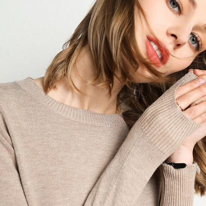 Soft Crew Neck Cashmere Sweater